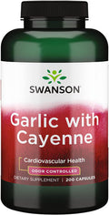 Swanson Garlic with Cayenne 200 Capsules
