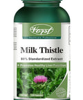 VORST Milk Thistle 85% Silymarin with 25:1 Extract Ratio (3750mg Raw Extract Equivalent) 120 Capsules | Supplement For Natural Liver Cleanse & Gallbladder Detoxification and Health | 1 Bottle