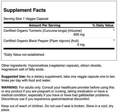 Swanson Premium- Turmeric '&' Black Pepper - Antioxidant Digestion '&' Joint Support - 90 Veg Caps