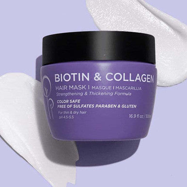 Luseta Biotin Collagen Hair Mask for Dry Damaged Hair 16.9 Oz Strengthening Thickening Treatment for Hair Growth Deep Conditioning Hair Treatment