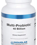 Douglas Laboratories Multi-Probiotic 40 Billion | Provides Probiotics And Prebiotics To Support Gut Microflora And Immunity* | 60 Vegetarian Acid-Resistant Capsules