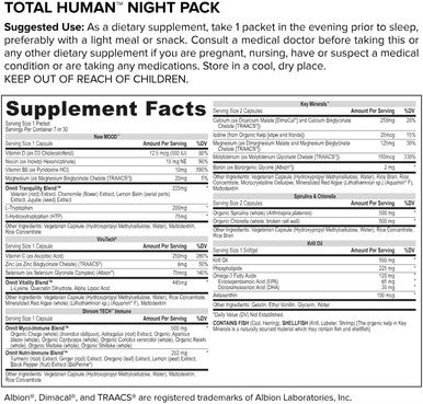 Onnit Premium Alpha Brain Bundle - Nootropic Brain Supplement (30 Count) for Focus Concentration & Memory + Total Human Day and Night Vitamin Packs for Men and Women (30-Day Supply)