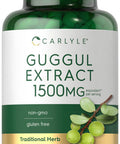 Guggul Extract 1500Mg | 180 Capsules | Guggulsterone Supplement | Non-Gmo And Gluten Free | By Carlyle