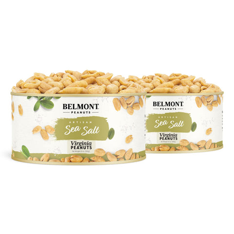 Belmont Peanuts Gourmet Sea-Salted Virginia Peanuts, 20 oz (1 Pack) ÃƒÂ¢Ã¢â€šÂ¬Ã¢â‚¬Å“ Only 3 Simple Ingredients, No Preservatives, 7g Protein ÃƒÂ¢Ã¢â€šÂ¬Ã¢â‚¬Å“ A Premium, Salty, Crunchy, Hand Seasoned Snack