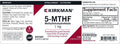 Kirkman 5-MTHF - Hypoallergenic - 120 Vegetarian Capsules - folic Acid Essential for Good Health