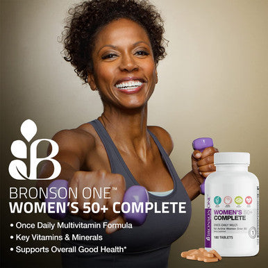 Bronson ONE Daily Womens 50+ Complete Multivitamin Multimineral, 180 Tablets