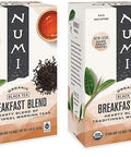 Numi Organic Tea Breakfast Blend 18 Count Box of Tea Bags Black Tea (Packaging May Vary) (Pack of 2)