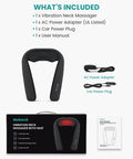 Nekteck Vibrating Neck And Back Massager With Soothing Heat, Electric Deep Tissue Massage Pillow For Shoulder, Leg, Body Muscle Pain Relief, Home, Office, And Car Use, Gifts For Men Women Mom And Dad