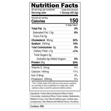 Evlution Nutrition 100% Whey Protein, 25g of Whey Protein, 6g of BCAAs, 4g of Glutamine, (5 LB, Double Rich Chocolate)