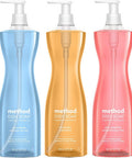 Method Dish Soap Variety Pack Sea Minerals Clementine Pink Grapefruit 18 oz each 3 CT