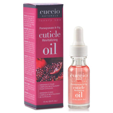 Cuccio Pomegranate & Fig Cuticle Revitalizing Oil Hydrating 0.5 Oz Nail & Cuticle Treatment With Vitamin E For Dry Skin And Nails