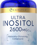 Carlyle Inositol Supplement | 2600mg Capsules | 200 Count | Non-GMO Gluten Myo-Inositol Supplement