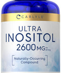 Carlyle Inositol Capsules 2600Mg | 200 Count | Non-Gmo, Gluten Free Myo-Inositol Supplement