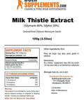 Bulksupplements.Com Milk Thistle Extract Powder - Herbal Extract For Liver Health, Milk Thistle Supplement - 250Mg Of Silymarin Milk Thistle Per Serving, Gluten Free (100 Grams - 3.5 Oz)