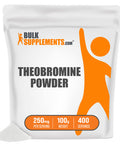 BulkSupplements Theobromine Powder - Dietary Supplement for Energy Support - Unflavored, - 250mg s, 400 Servings (100 Grams - 3.5 oz)
