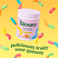 Bloom Nutrition High Energy Pre Workout Powder Amino Energy with Beta Alanine Ginseng & L Tyrosine Natural Caffeine Powder from Green Tea Extract Sugar Free & Keto Drink Mix (Sour Gummy)