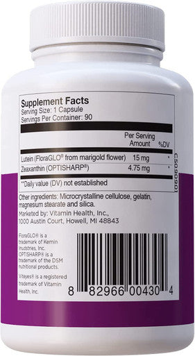 Viteyes Essentials Eye Health Dietary Supplement Lutein Zeaxanthin for Macular Support 90 Capsules