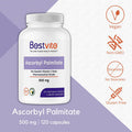 Ascorbyl Palmitate 500mg (120 Vegetarian Capsules) - No Stearates - No Fillers - No Flow Agents