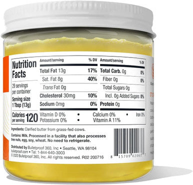 Bulletproof Brain Octane Premium C8 Mct Oil From Non-Gmo Coconuts Plus Grass-Fed Ghee Bundle, Keto Supplement For Sustained Energy, Appetite Control And Energy, Great For Coffee And Cooking