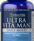 Puritan's Pride High Potency Ultra Vita Man Time Release 90 Coated Caplets