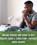 Garden of Life Organics Elderberry Zinc Immune Support For Adults And Kids 12 And Older Organic Cough & Mucus Immune Syrup With Ivy Leaf Vitamin C And EUSAcea No Added Sugars 5 Fl Oz