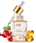 Anai Rui Squalane + Vitamin E Rosehip Oil Moisturizer For Face Hydrate, Reduce Scars And Stretch Marks, Wrinkles For Smoother, Softer Skin 1 Fl. Oz