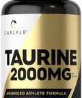 Carlyle Taurine 2000Mg | 60 Caplets | Vegetarian, Non-Gmo,And Gluten Free Supplement | Advanced Athlete Formula