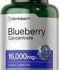 Horbaach Blueberry Extract Supplement 150 Capsules Blueberry Concentrate Non GMO Gluten Free
