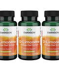 Swanson D-Limonene - Orange Peel Extract Supplement Promoting Cellular Health - High Potency Formula Supporting Health Defense - (60 Capsules 250mg Each) (3 Pack)