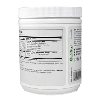Universal Nutrition Greens Powder Supplement, Acai Berry/Kale/turmeric, Wheat Grass, Beet Root, Goji Berry, Fiber and Prebiotic, No Artificial Ingredients, Sweetened with Stevia, 300 Gram
