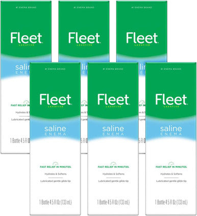 Fleet Enema Saline Ready To Use - 4.5 Oz (6 Pack)