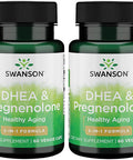 Swanson Dhea and Pregnenolone Complex 60 Veg Capsules (2 Pack)