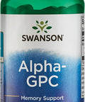 Swanson Alpha-Gpc Alpha Glycerophosphocholine 300 Milligrams 60 Veg Capsules