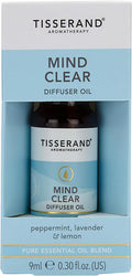 Tisserand Aromatherapy - Mind Clear Diffuser Oil - Peppermint, Lavender, Lemon - 100% Natural Pure Essential Oils - 9Ml