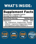 Dr. Tobias Magnesium Bisglycinate Buffered Chelate Complex Supplement 200 mg 120 Capsules