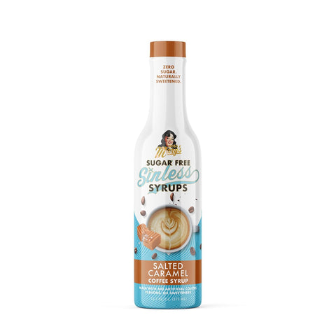 Sugar Salted Caramel Coffee Syrup Stevia Based No Sugar Alcohols or Sucralose No Artificial Sweeteners Natural Ingredients Coffee Tea Cocoa Dessert Keto Friendly 1 Pack