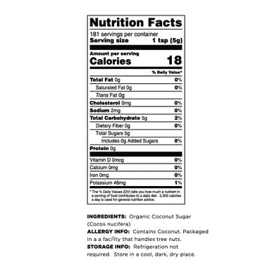 Terrasoul Superfoods Organic Coconut Sugar 2 Lbs - Low Glycemic | Unrefined | Trace Minerals