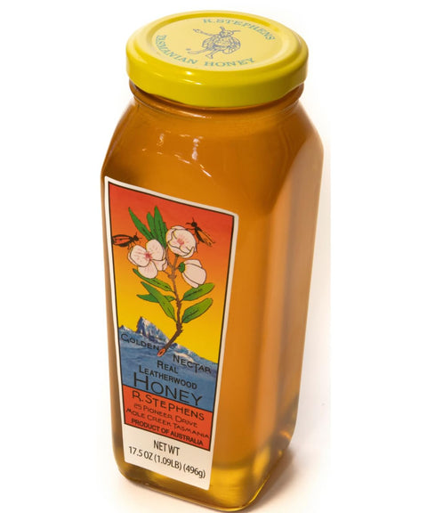 Golden Nectar Organic Leatherwood Honey by R. Stephens ÃƒÂ¢Ã¢â€šÂ¬Ã¢â‚¬Å“ 500g Jar ÃƒÂ¢Ã¢â€šÂ¬Ã¢â‚¬Å“ Product of Tasmania, Australia