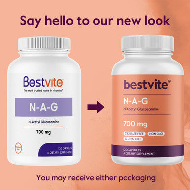 Bestvite N-Acetyl Glucosamine (N-A-G) 700mg (240 Capsules)(120 x 2)