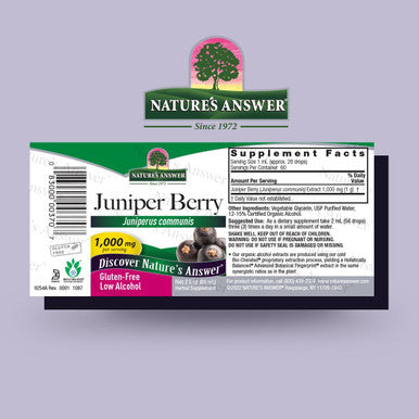 Nature'S Answer Juniper Berry Supplement with Organic Alcohol 2-Fluid Ounces | Urinary Tract Support | Promotes Healthy Kidneys