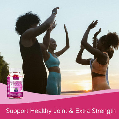 Glucosamine Chondroitin Supplements With Msm & Elderberry Glucosamine Chondroitin Gummy For Adults & Women Men Glucosamine Chondroitin Gummies Extra Strength Joint Supplement 2 Pack
