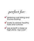 Dermelect Resist Nail Bite Inhibitor + Treatment Anti Aging Nailcare with Peptides, Safflower, Vitamin E Strengthening & Restorative for Nail Biting, Thumb Sucking Weak Nails Hard to Grow Nails 0.4 oz