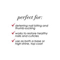 Dermelect Resist Nail Bite Inhibitor + Treatment Anti Aging Nailcare with Peptides, Safflower, Vitamin E Strengthening & Restorative for Nail Biting, Thumb Sucking Weak Nails Hard to Grow Nails 0.4 oz
