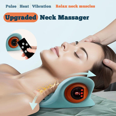Neck Massager, Shiatsu Neck Massager With Heat Electric Shoulder & Cervical Massage For Pain Relief Deep Tissue Massage Pillow, 26 Angle Cervical Traction Device