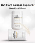Codeage Glp-1 Probiotic+ - Live Probiotics Akkermansia, Clostridium, Bifidobacterium, Chicory Inulin Probiotic, Prebiotics & Postbiotics Supplement - 500 Million Afu, 3-Month Supply - 90 Capsules