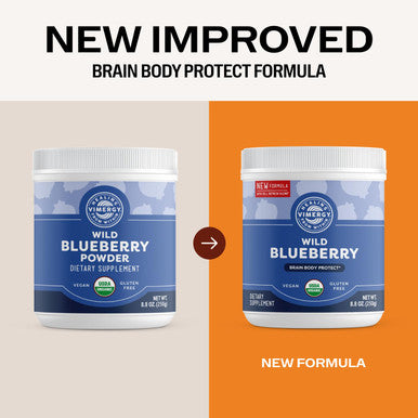 Vimergy USDA Organic Wild Blueberry Supplement Powder 62 Servings Natural Wild Blueberries Fruit Powder for Smoothies Juices Fruit Bowls Low Bush Non GMO Gluten Free Vegan Paleo (250g)