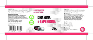 Hepatica Diosmin Hesperidin 500Mg 60 Vegan Capsules, 3Rd Party Lab Tested, High Strength Supplement, No Fillers Or Bulkers
