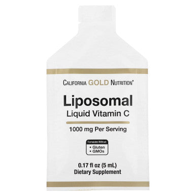 California Gold Nutrition Liposomal Liquid Vitamin C, Unflavored, 1,000 Mg, 30 Sachets