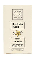Santa Cruz Paleo Protein Bar ÃƒÂ¢Ã¢â€šÂ¬Ã¢â‚¬Å“ 20g Grass-Fed Whey & Collagen Protein ÃƒÂ¢Ã¢â€šÂ¬Ã¢â‚¬Å“ Wildflower Honey Sweetened, No Seed Oils, High Protein Snack Bar (Chocolate Flavor, Pack of 10)
