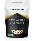 Terrasoul Superfoods Organic Raw Cashews, 2 Lbs, Premium Quality for Snacking, Baking, and Culinary Creations